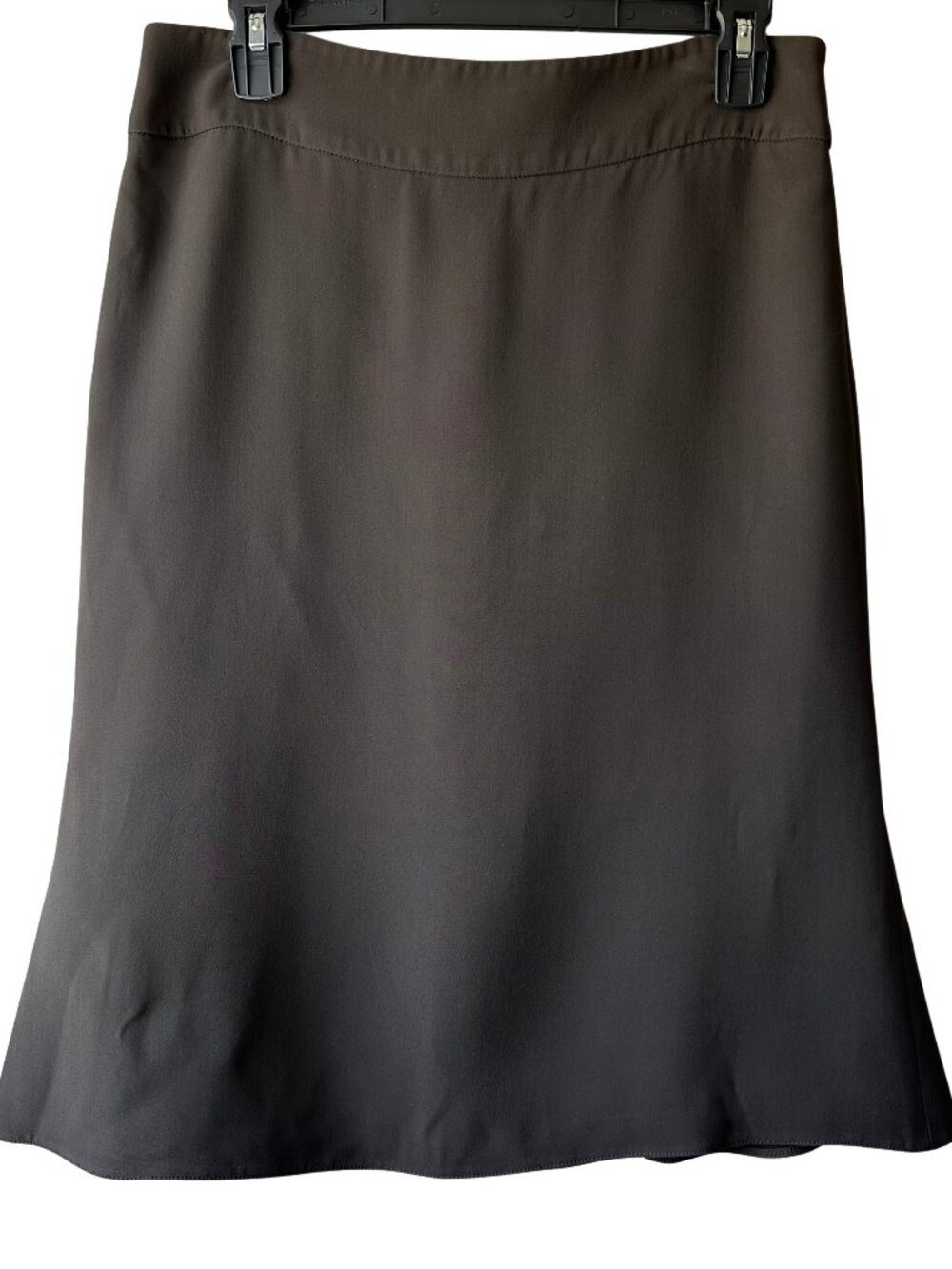 Armani Collezioni Skirt Womens 6 Brown A-Line Flare Midi Made in Italy Designer